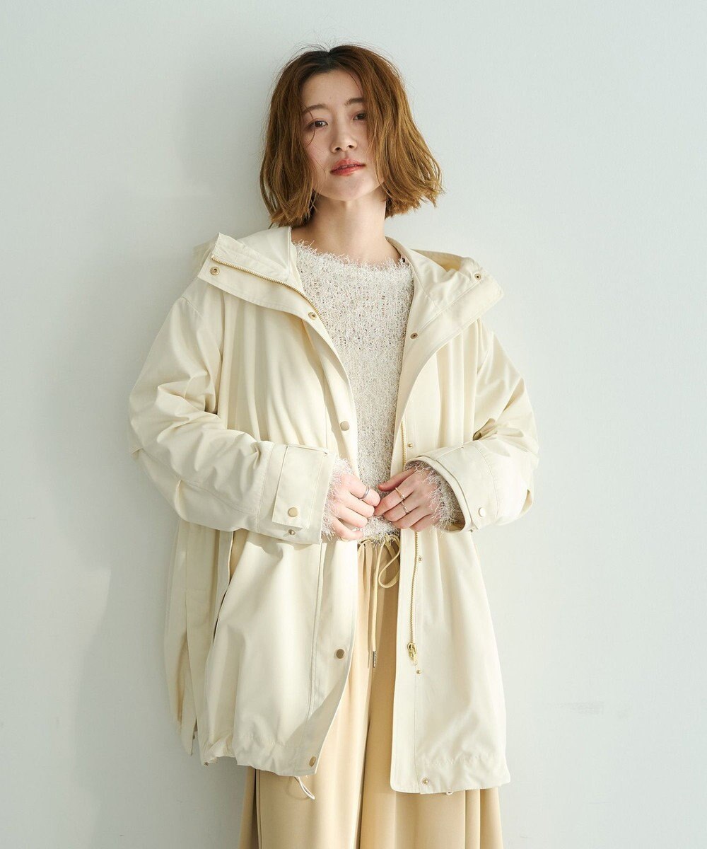 YECCA VECCA [撥水/花粉ガード]ミドル丈マウンテンパーカー 