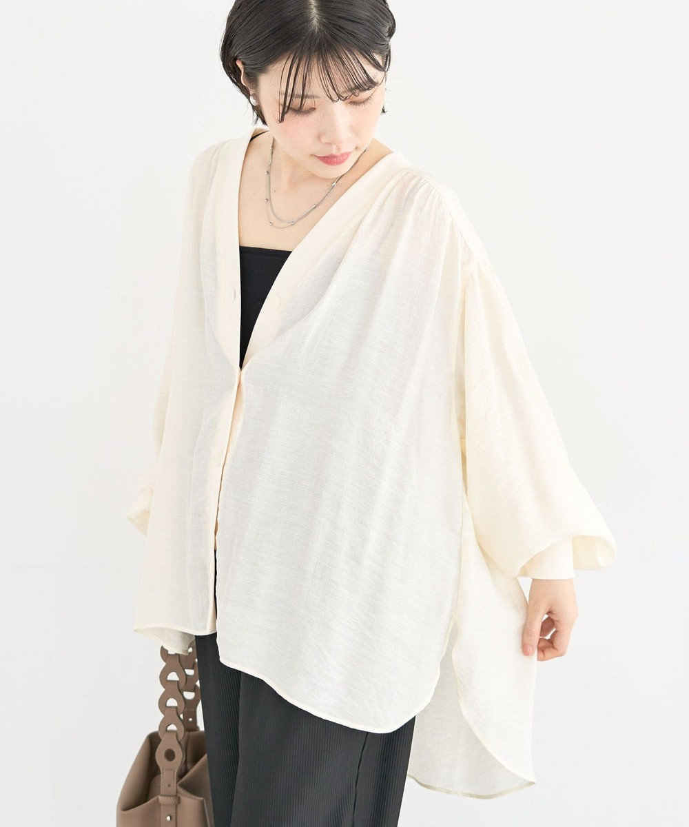 Green Parks リブドッキングシアーシャツ 