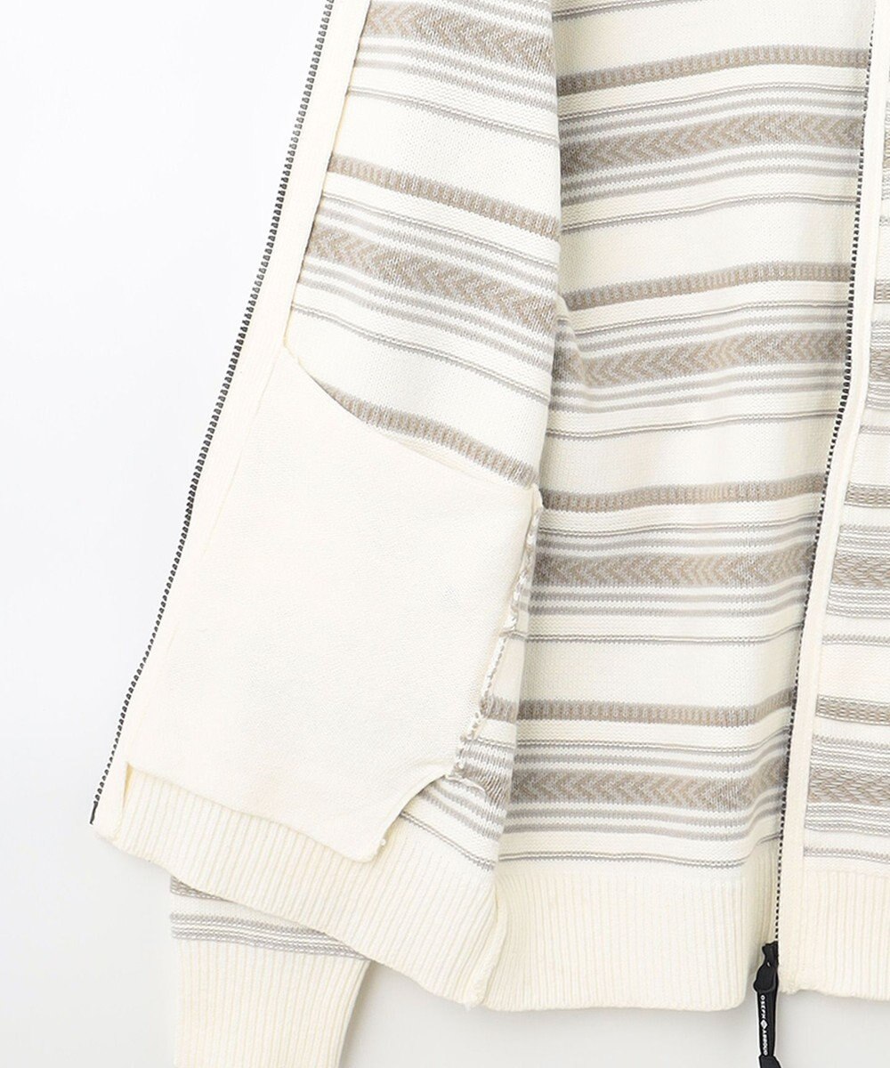 JOSEPH ABBOUD MOUNTAIN 【UNISEX】ジャガード柄 ZIPニット アウター 