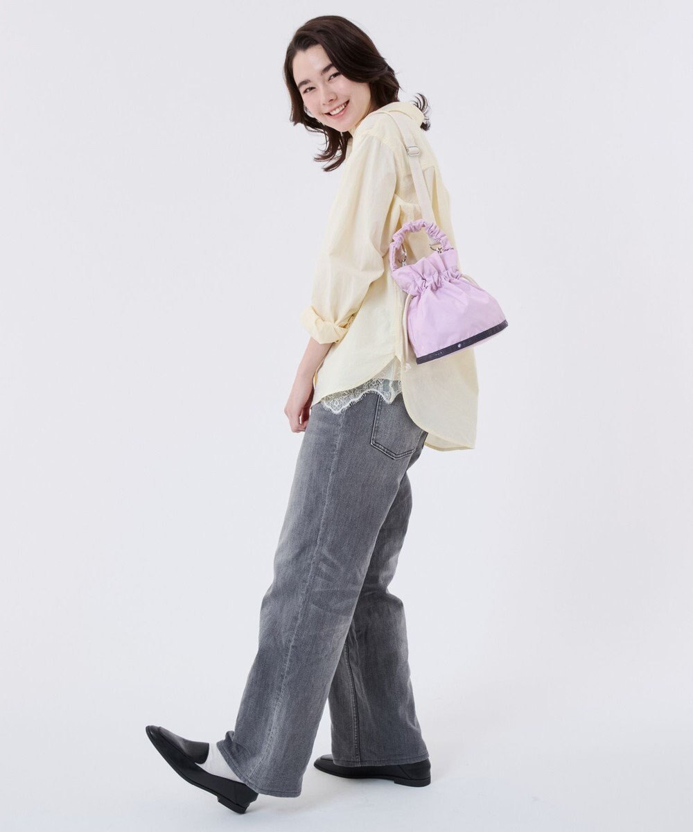 LeSportsac GH DRAWSTRING XBODY/ライラック/サンドバーコード 