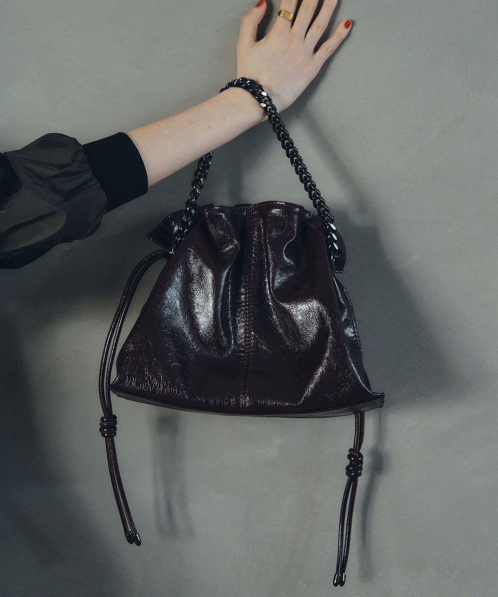 YECCA VECCA 2wayチェーンギャザーバッグ 