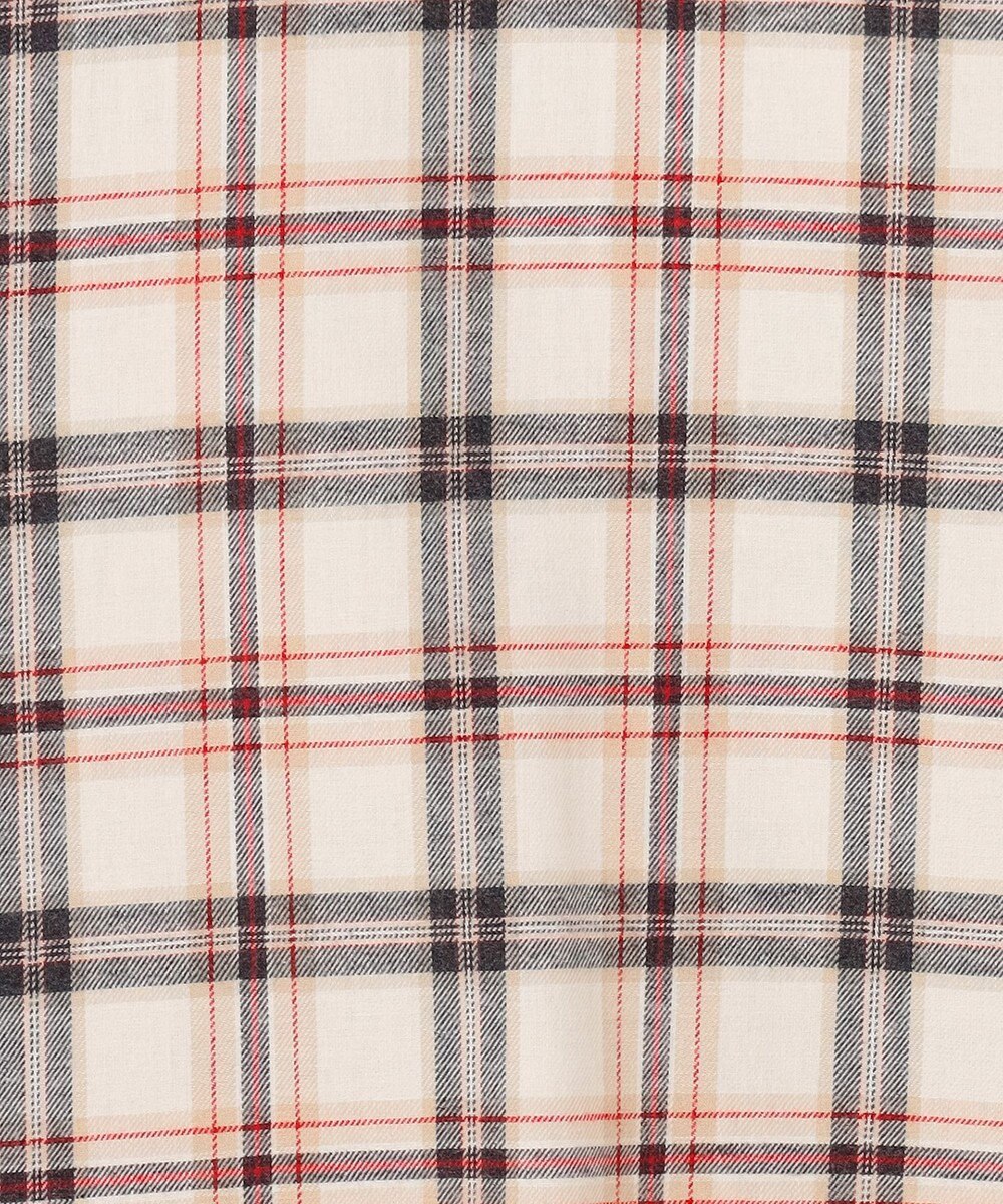 J.PRESS LADIES L コットン 起毛 タータン チェック プルオーバー ブラウス 