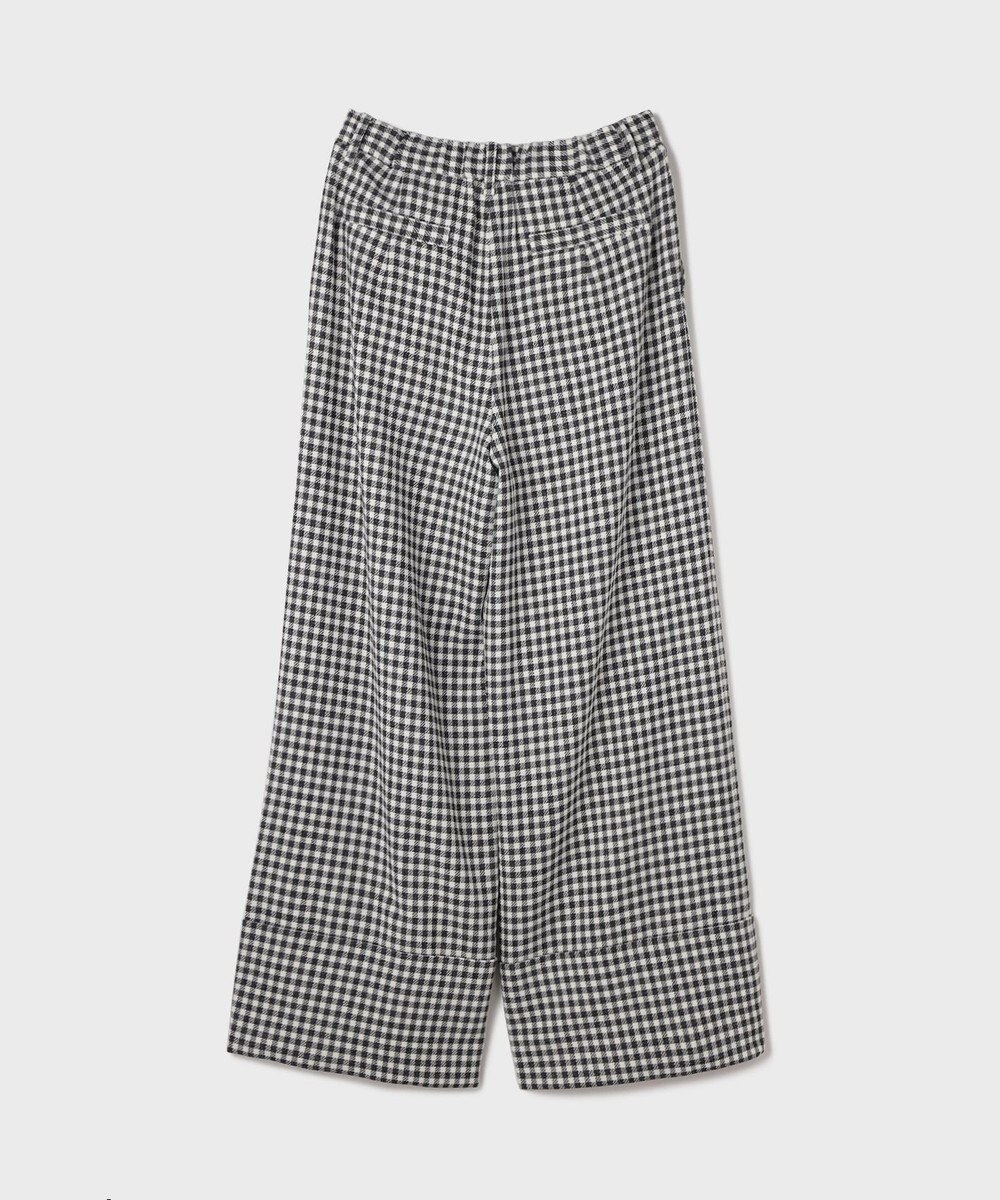 GRACE CONTINENTAL ロールアップギンガムパンツ 