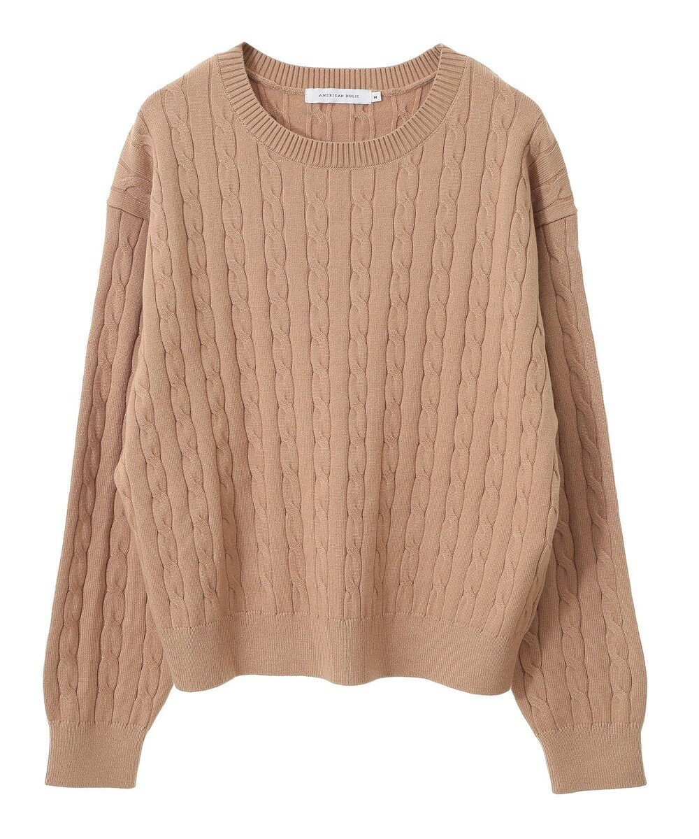 AMERICAN HOLIC バイパチケーブルニットプルオーバー 
