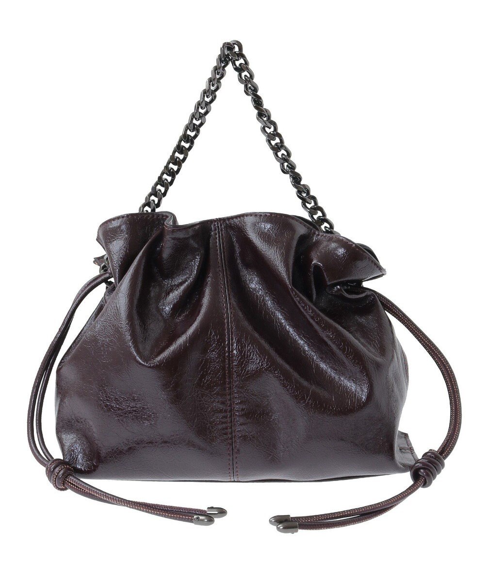 YECCA VECCA 2wayチェーンギャザーバッグ 