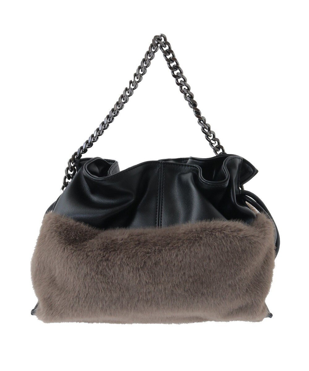 YECCA VECCA 2wayチェーンギャザーバッグ 