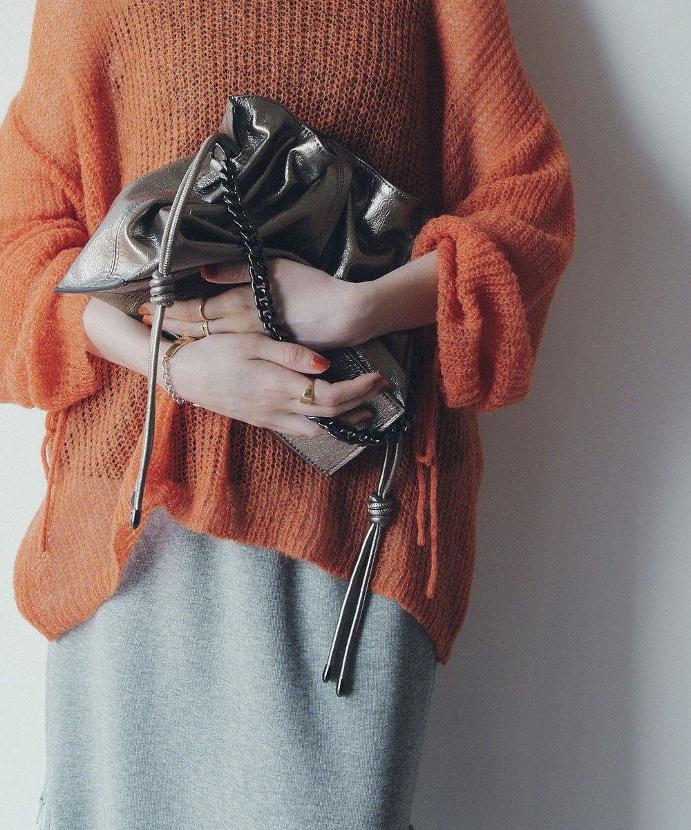 YECCA VECCA 2wayチェーンギャザーバッグ 