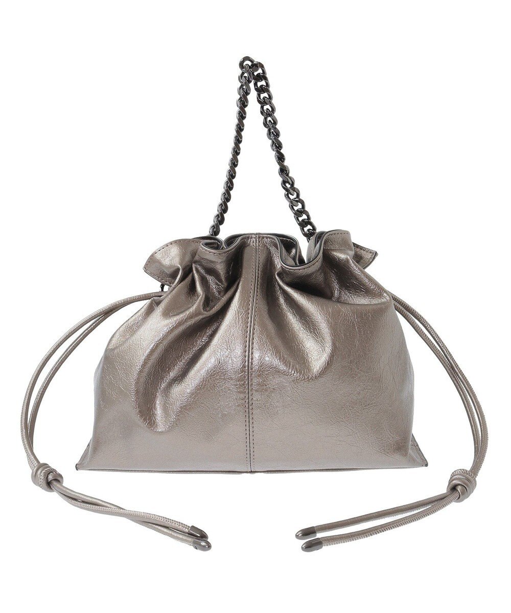 YECCA VECCA 2wayチェーンギャザーバッグ 