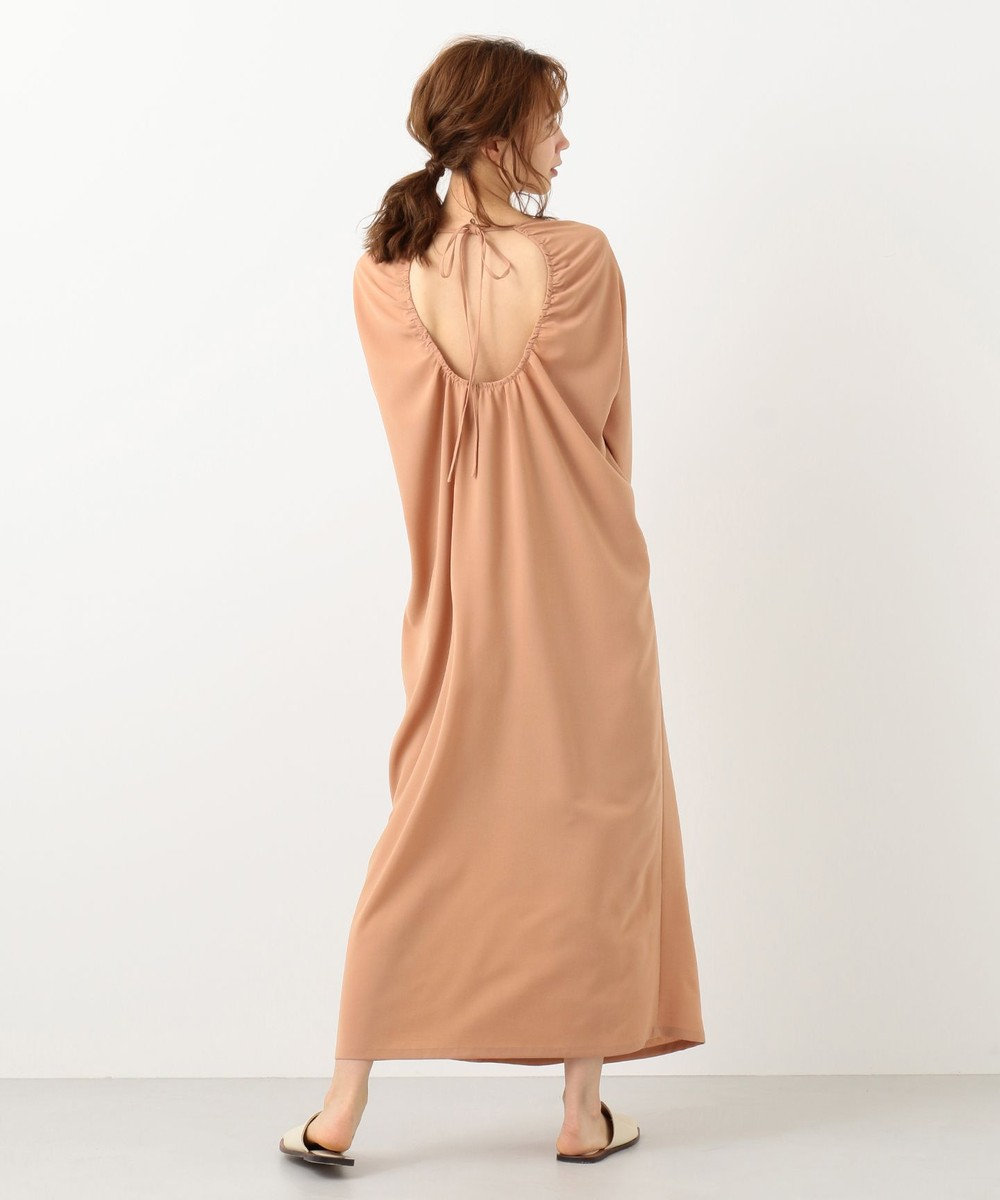 #Newans 【洗える】プルンプクロスバックオープンワンピース 