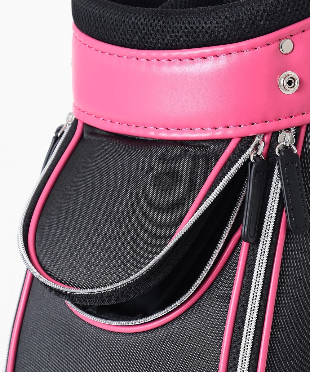 23区GOLF 【WOMEN】合皮×デニム調キャディバッグ 他と被らない 大人ピンクが初登場 