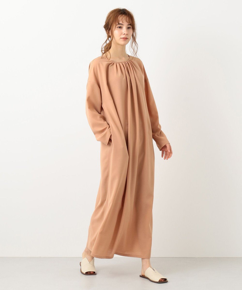 #Newans 【洗える】プルンプクロスバックオープンワンピース 