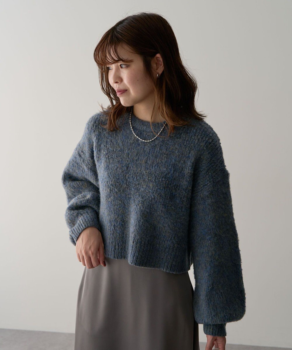 Green Parks ・ＥＬＥＮＣＡＲＥ　ＤＵＥ　ミックスシャギーニット 