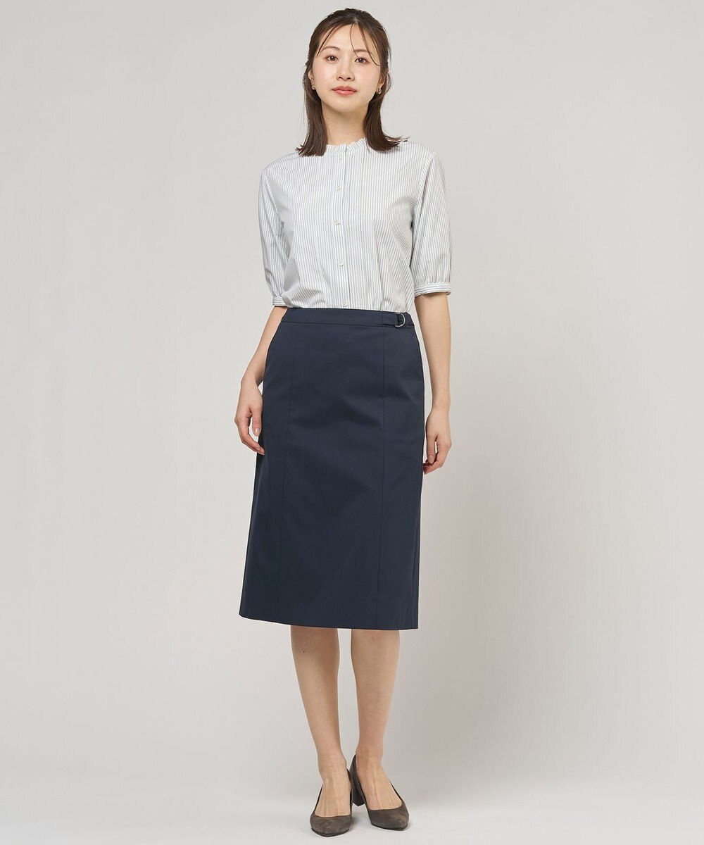 J.PRESS LADIES 【セットアップ対応・洗える・撥水】コットンFITTY スカート 