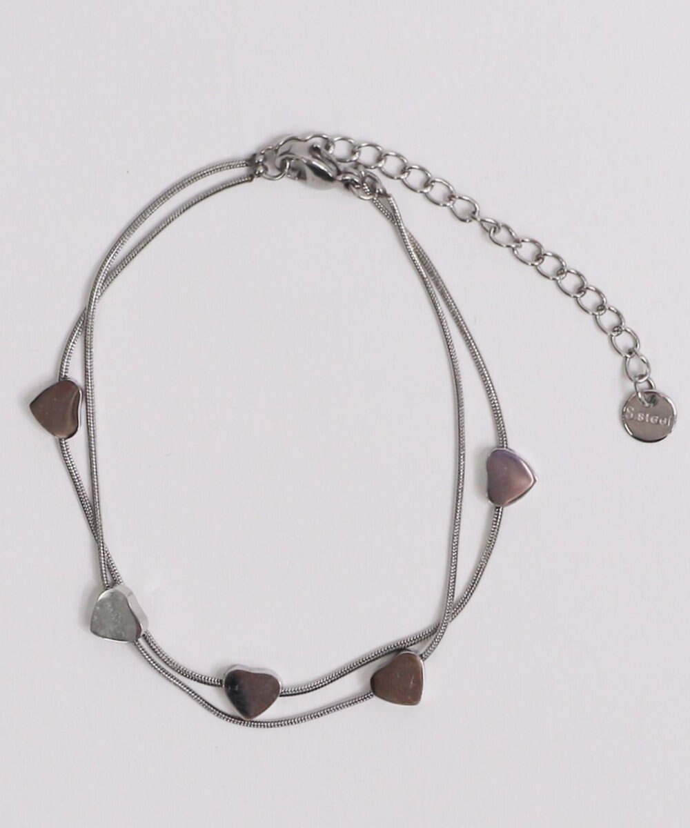 WEGO Lステンレスモチーフ2連ブレス 