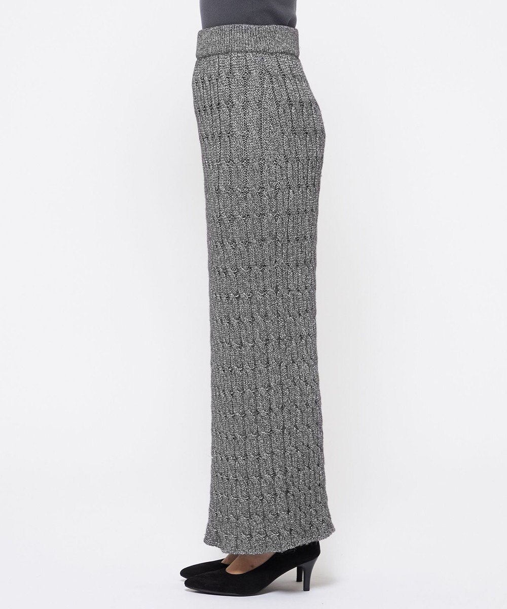 uncrave 【手洗い可】グロッシー ニット スカート（uncrave WHITE） 