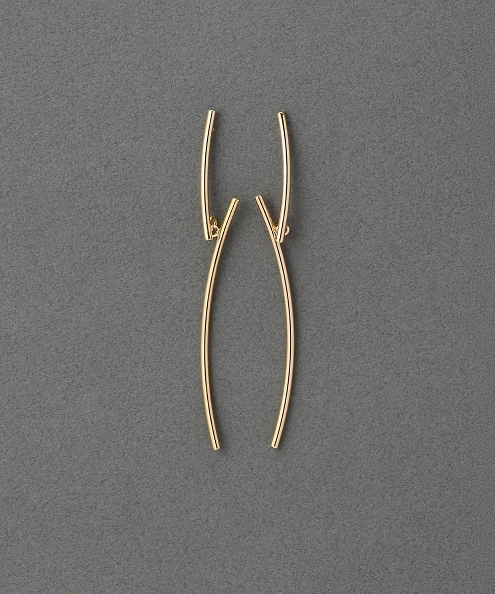 Phoebe 【金属アレルギー対応】フロウスティックピアス　ゴールド 