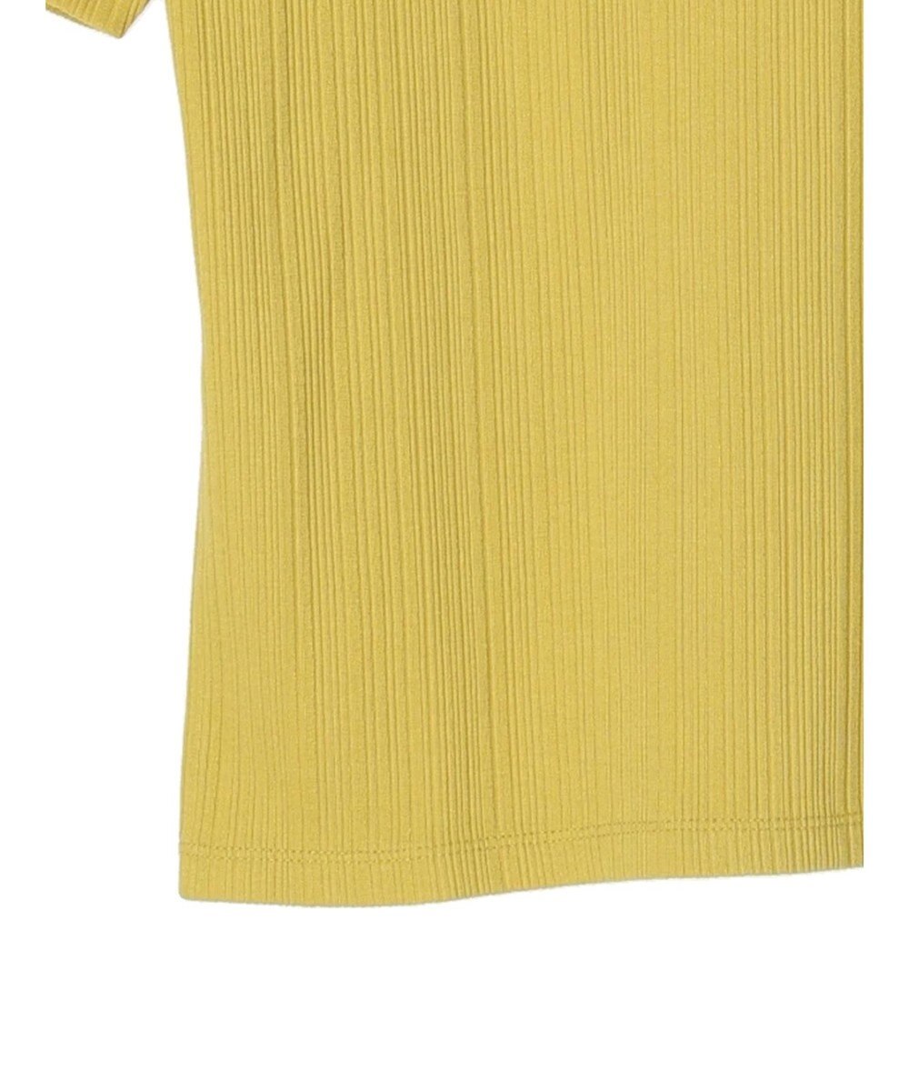 Green Parks リブ肩デザイン５分袖プルオーバー 