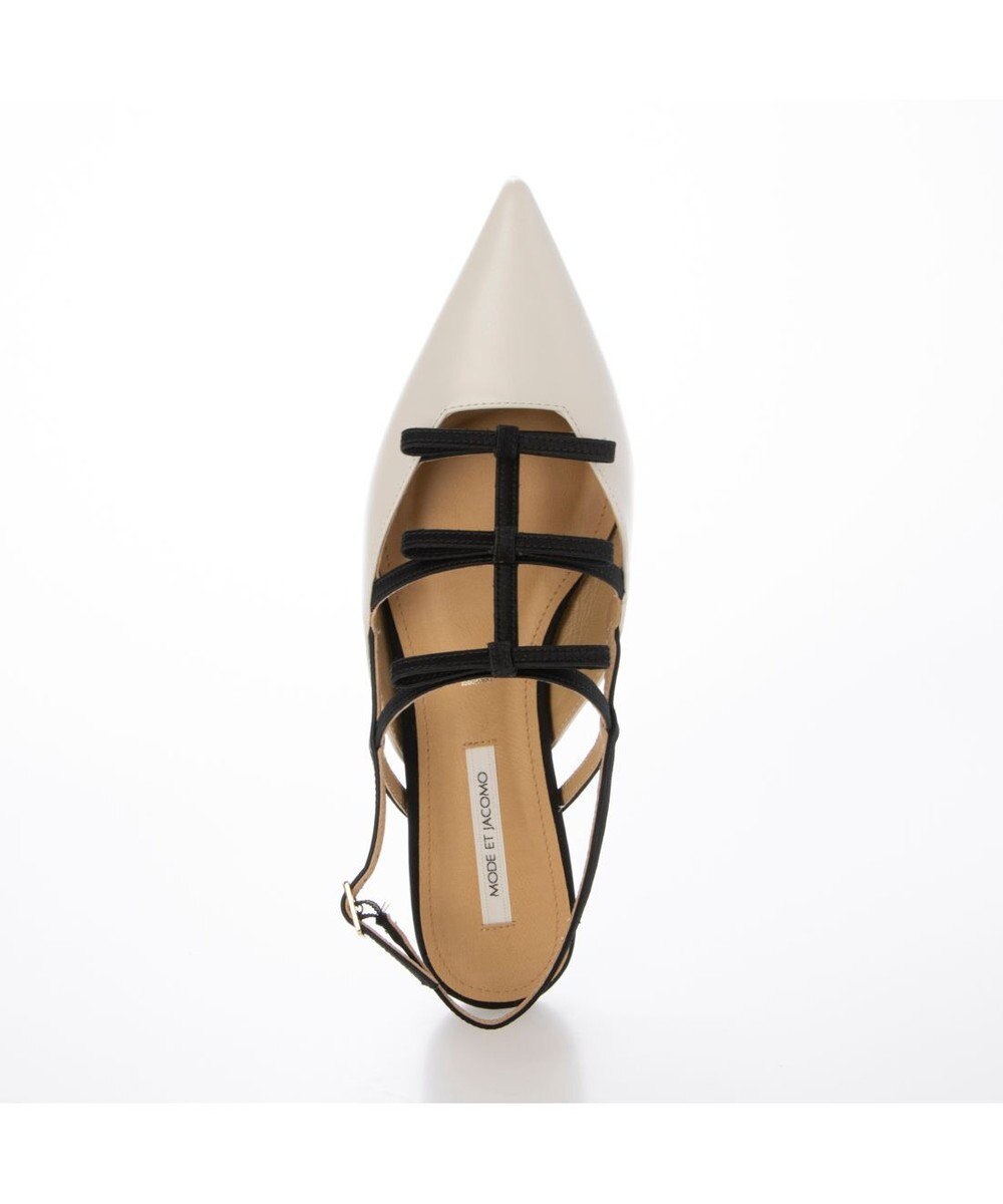 MODE ET JACOMO <MODE ET JACOMO>リボンフラットバックベルトパンプス 