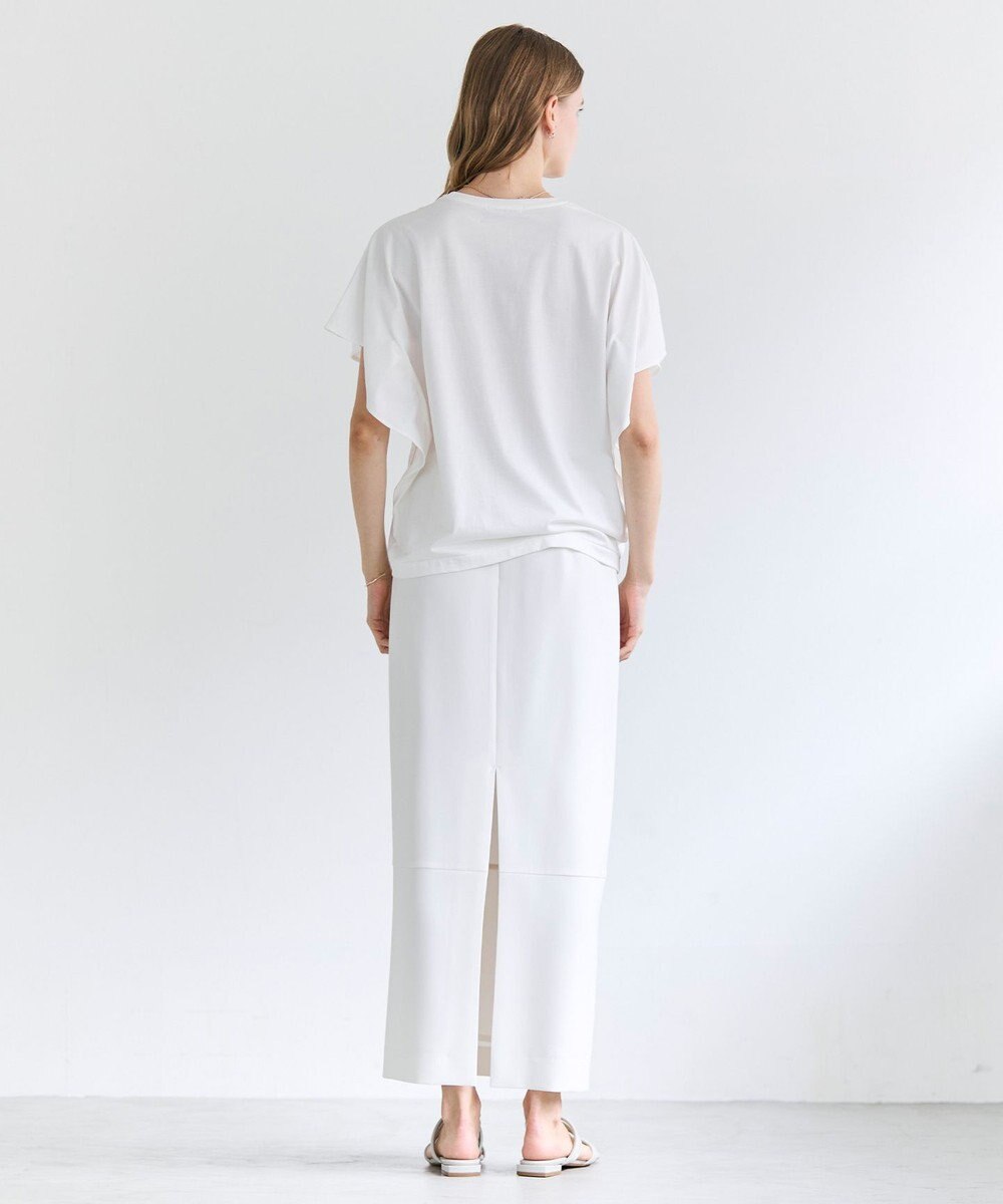 BEIGE， GYPSUM / シルキータッチ  Iラインロングスカート 