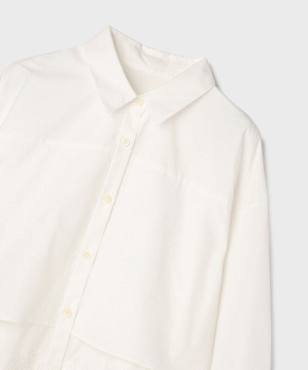 GRACE CONTINENTAL レースティアードシャツ 