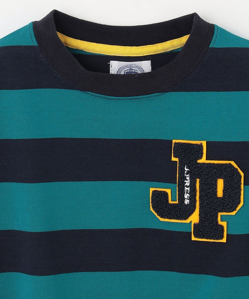 J.PRESS KIDS 【110-130cm】ボーダーJPサガラ刺繍 Ｔシャツ 