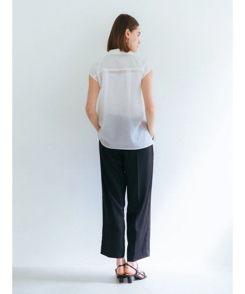 YECCA VECCA コード刺繍シアーブラウス 