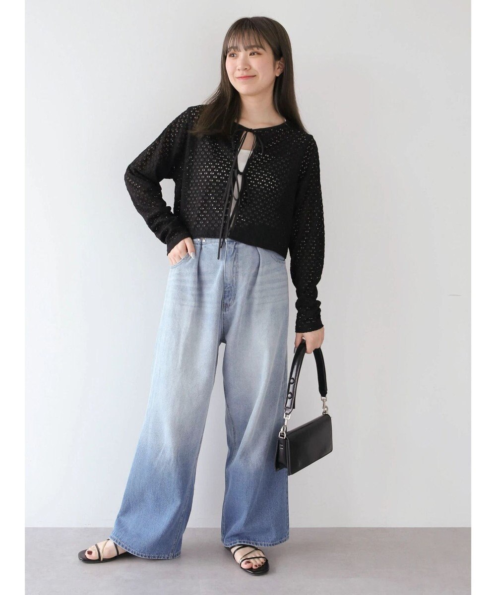 Green Parks ・ＥＬＥＮＣＡＲＥ　ＤＵＥ　２ｗａｙメッシュカーディガン 