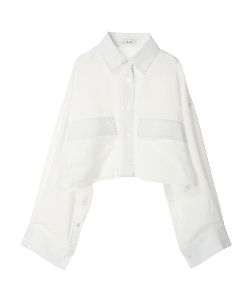 earth music&ecology ビッグポケットショートシャツ 