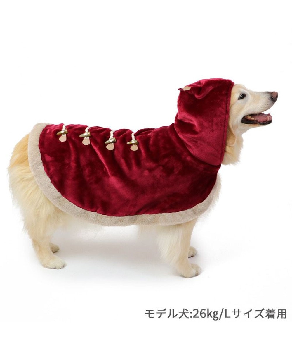 ペットパラダイス ダッフルポンチョ 《レッド》 中型犬 大型犬, レッド, ＳＭ