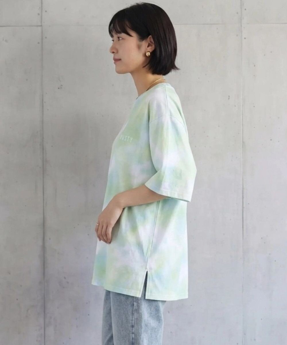 OP／FILA 【RUSTY】ニコちゃん×タイダイ柄半袖Tシャツ 