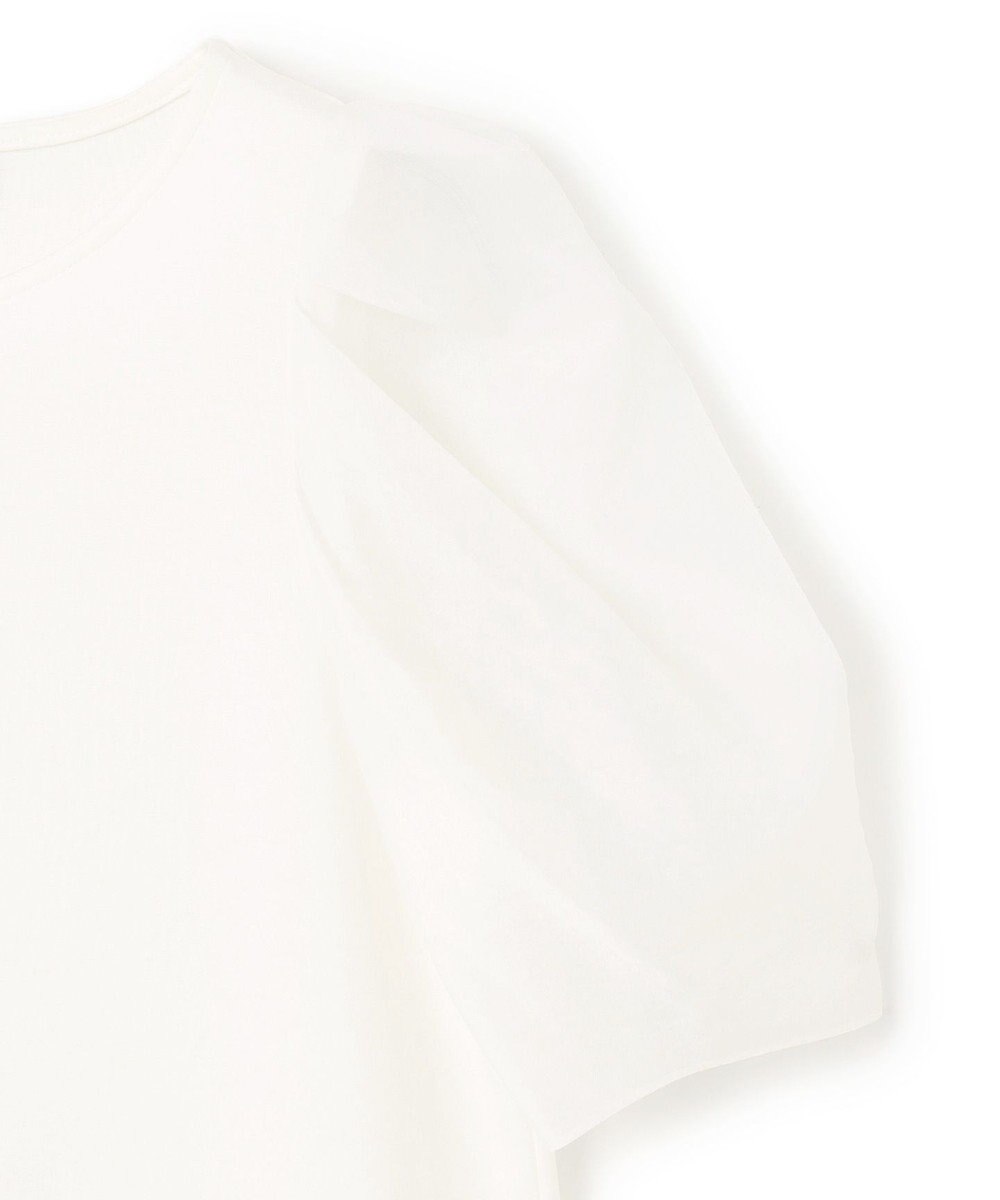 uncrave ダブルフェイスジャージー オーガンジーコンビトップス 