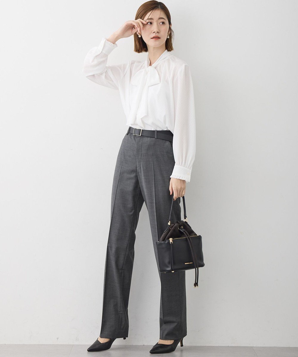 23区 L 【セットアップ着用】ファインネスウール テーパード パンツ 