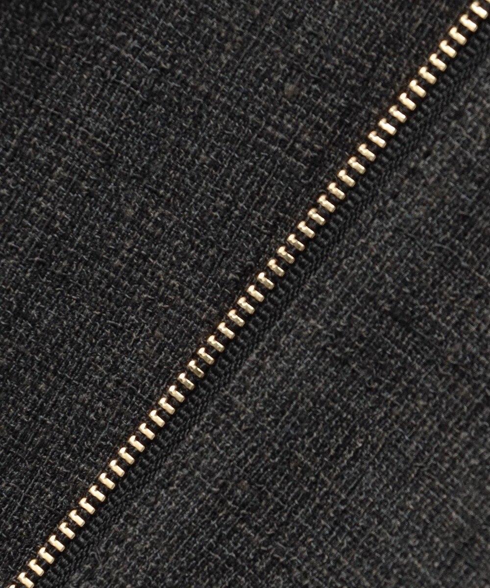 自由区 L 【17号サイズまで展開】ライトブッチャーノーカラー ブルゾン 