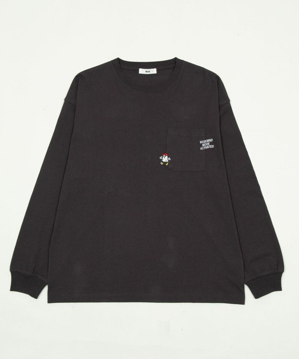 WEGO ポケット刺繍BIG　T（長袖） 