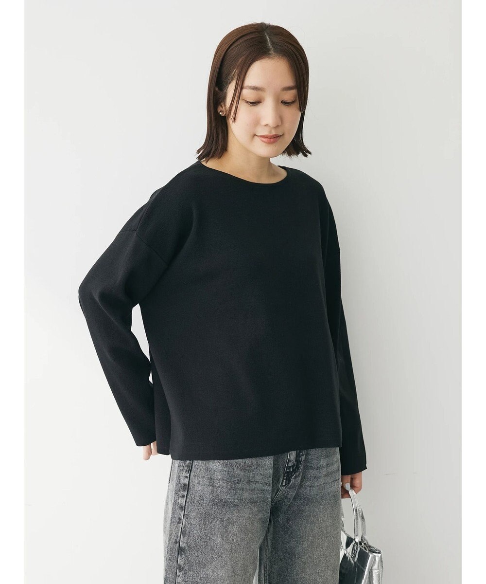 Green Parks 洗える　ボートネックニットプルオーバー 