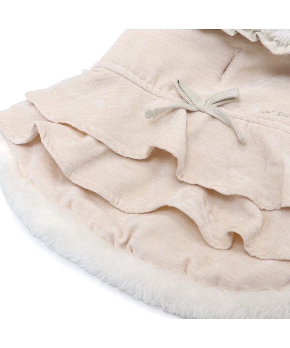 PET PARADISE ペットパラダイス フリルポンチョ 《ホワイト》  中型犬 大型犬 