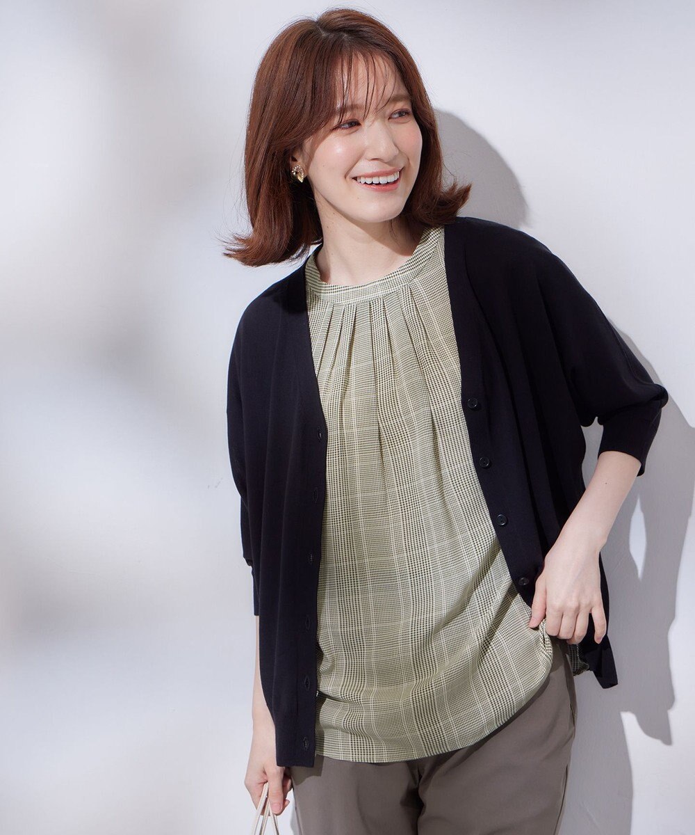 ANY 【UVケア/接触冷感/アンチピリング】多機能ハーフスリーブカーディガン 