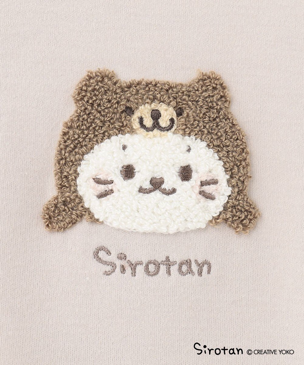 ANY KIDS 【しろたん×any FAM】しろたんサガラ刺繍長袖Tシャツ 