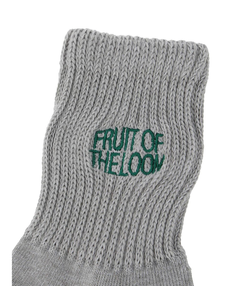 Green Parks ■ＦＲＵＩＴ　ＯＦ　ＴＨＥ　ＬＯＯＭ　３Ｐロゴ刺繍ソックス 