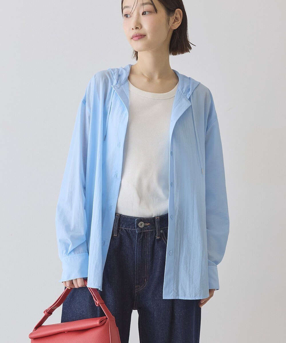 AMERICAN HOLIC ナイロンフーディーシャツ 