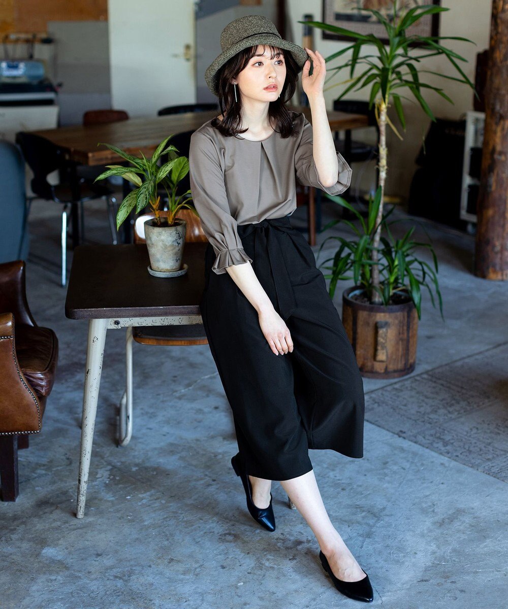 Tiaclasse ナチュラルな風合いのアンダリミックスクロシェハット 