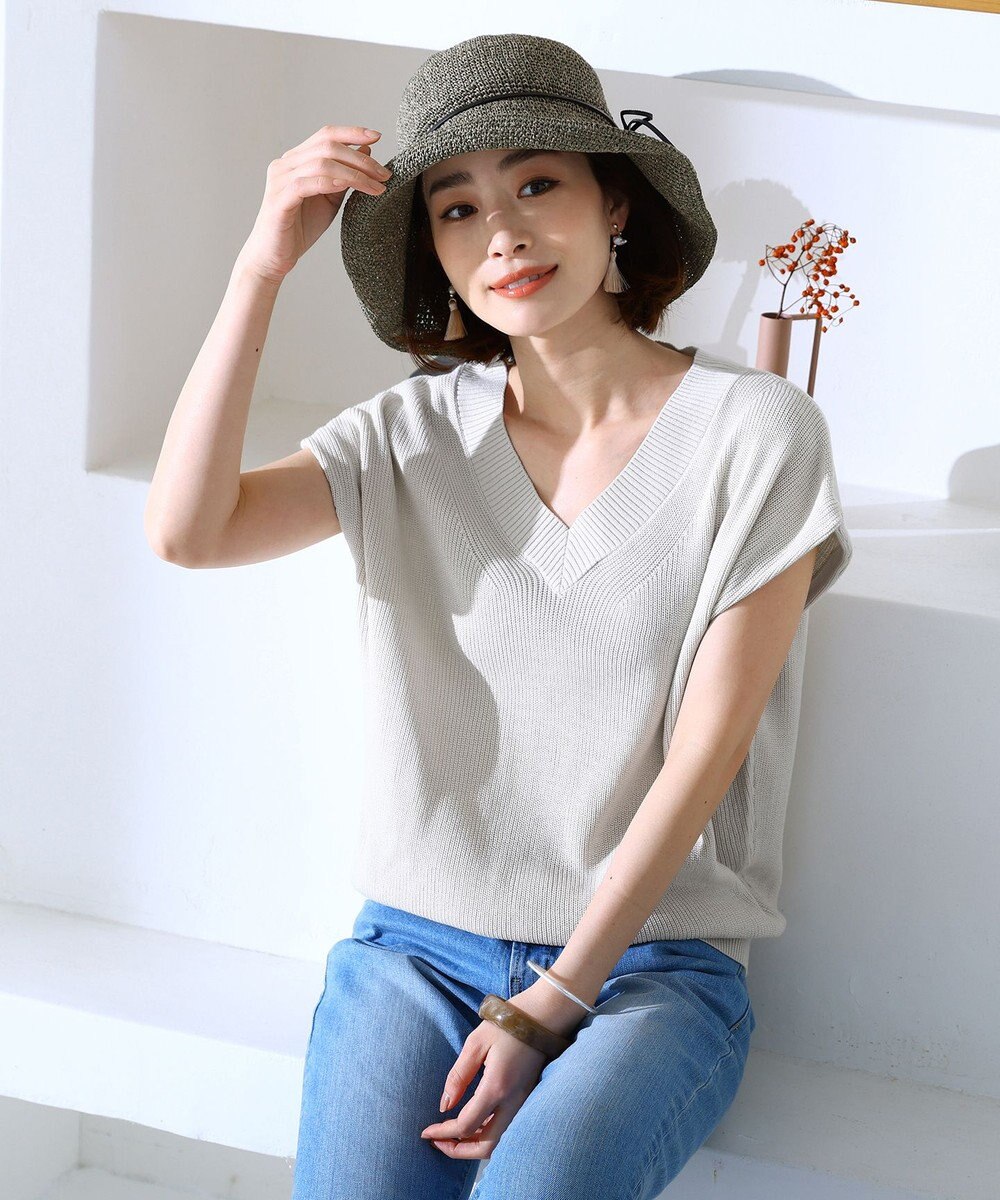 Tiaclasse ナチュラルな風合いのアンダリミックスクロシェハット 