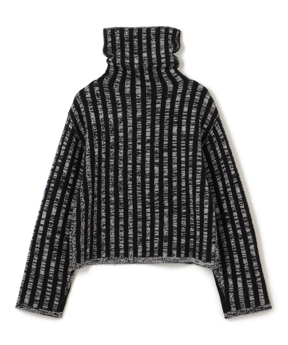 JOSEPH ストライプアニメーション　ハイネックニット 