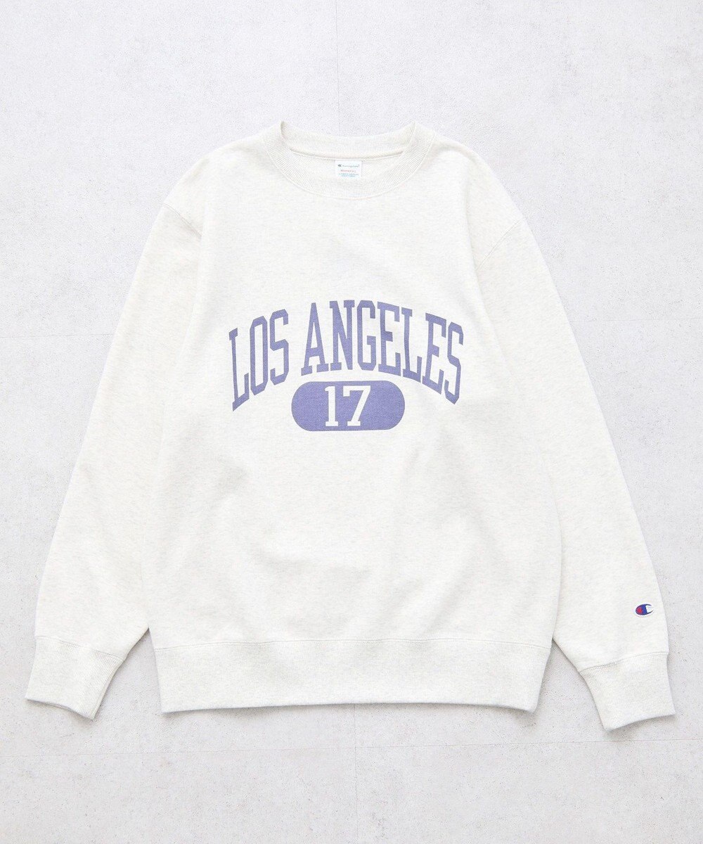 earth music&ecology チャンピオン　ｅｍａｅプリント裏毛プルオーバー 