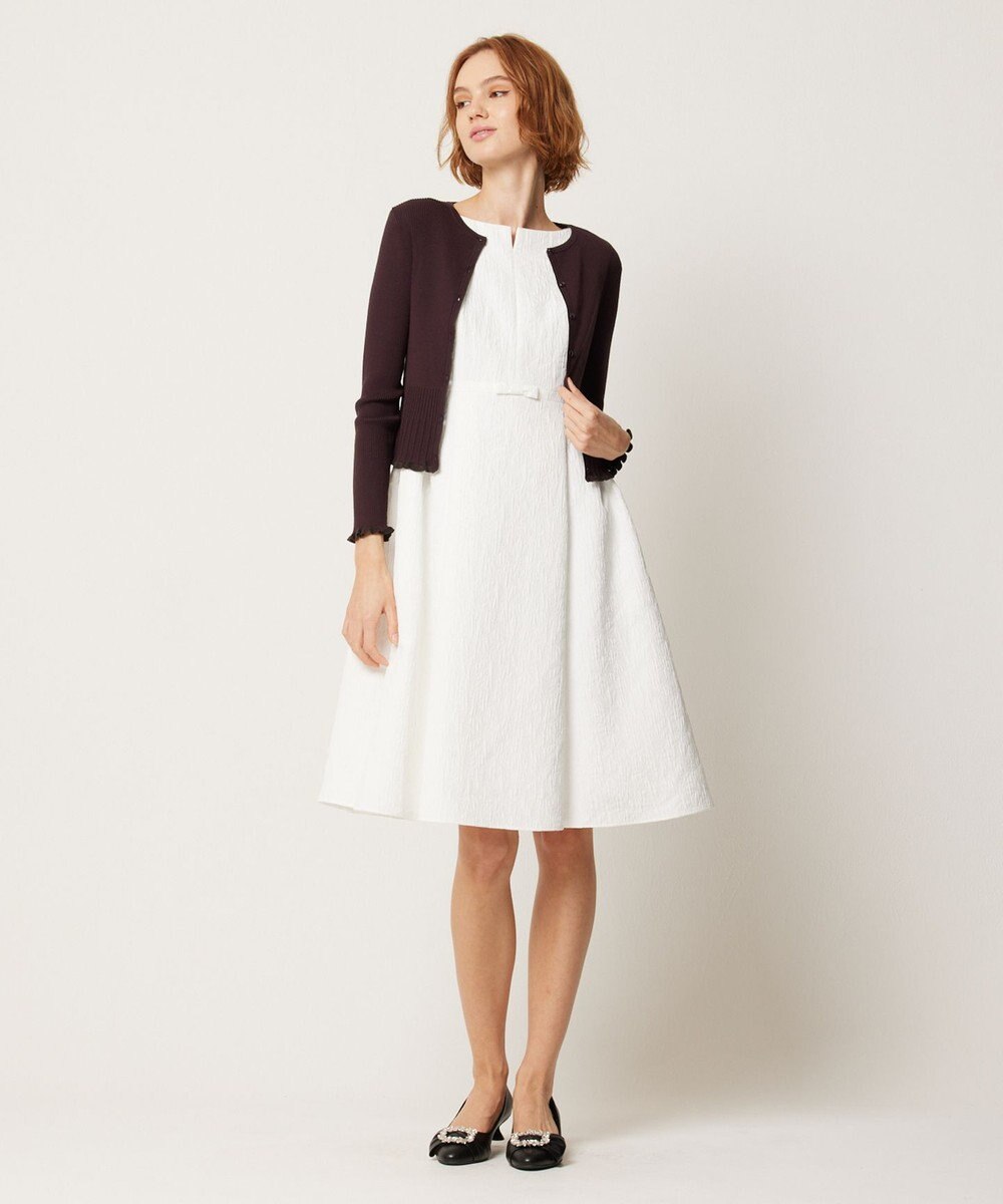 TOCCA 【WEB限定カラーあり】【消臭・洗える】RIBBON LABYRINTH JACQUARD ドレス 