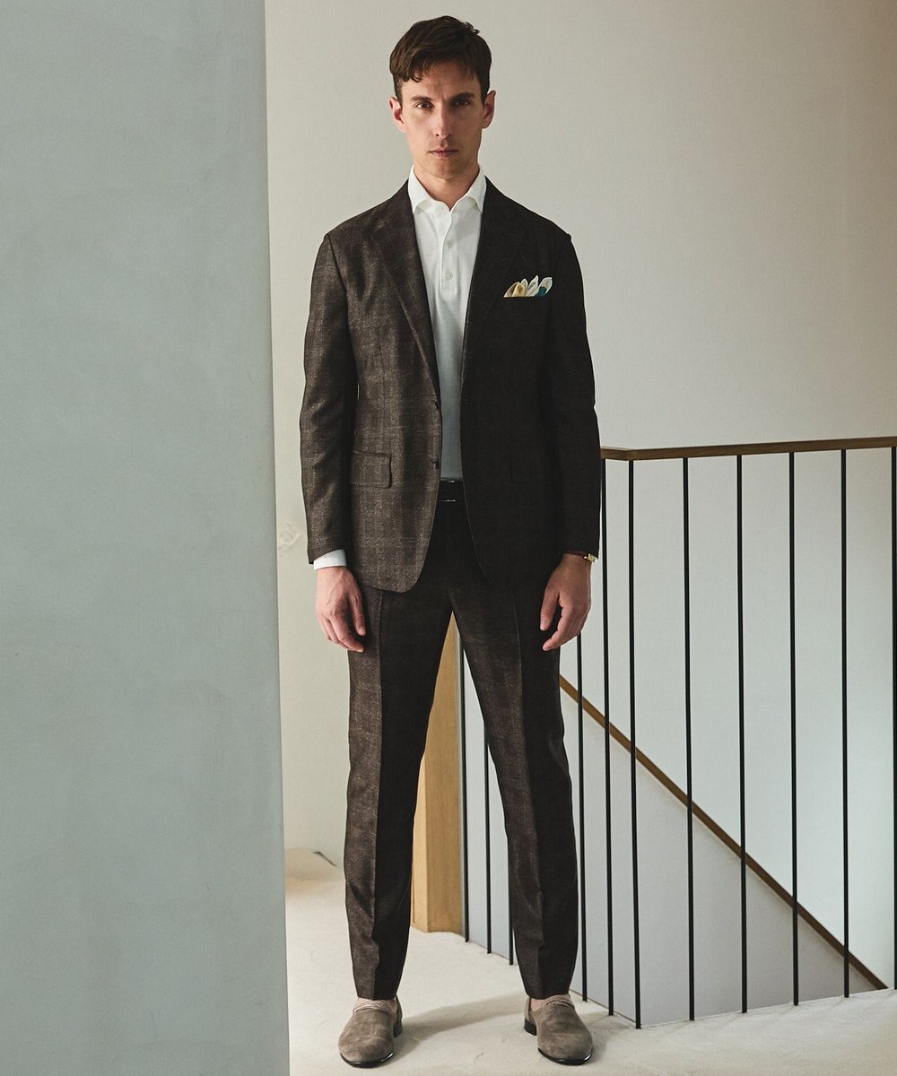 GOTAIRIKU セットアップ仕様【猛暑対応の7機能】カラミ セットアップパンツ_グレンチェック(26年モデル) 