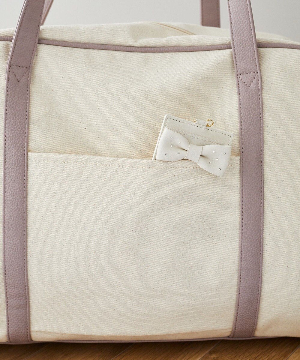 Maison de FLEUR EC限定キャンバスキャリーオンボストンバッグ 