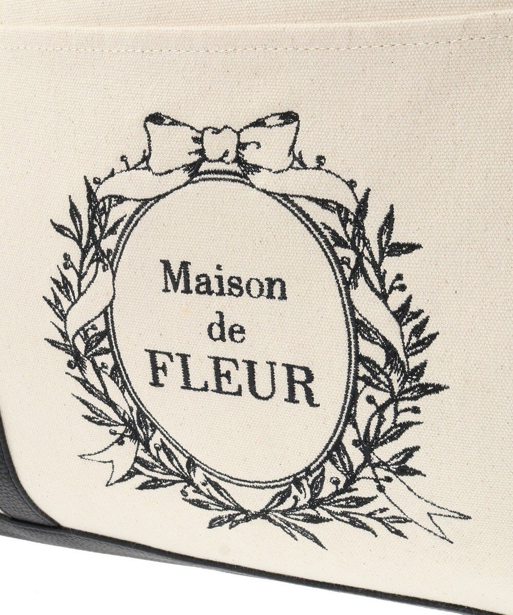 Maison de FLEUR EC限定キャンバスキャリーオンボストンバッグ 