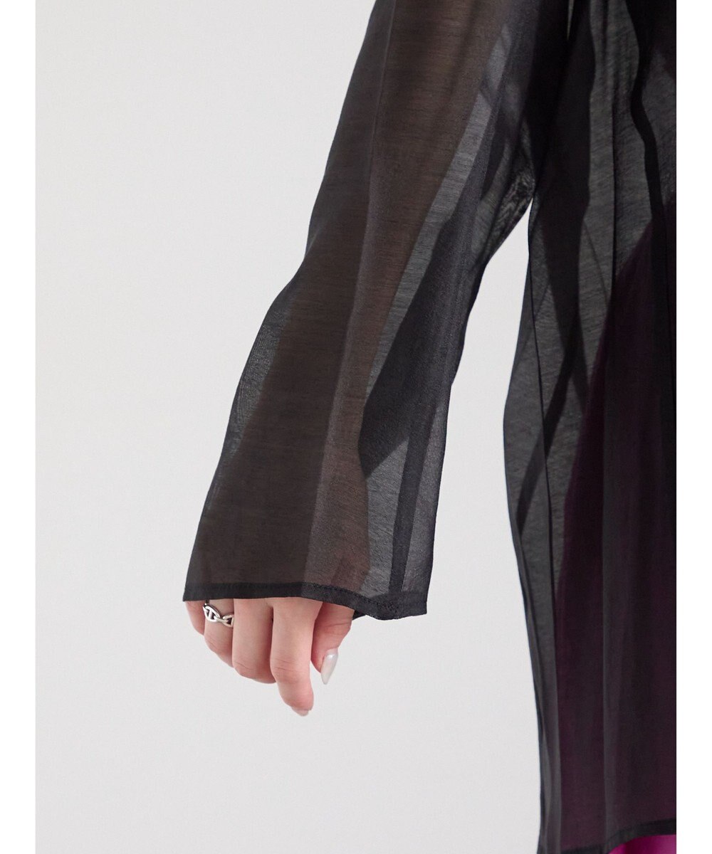 Te chichi シアーノーカラーシャツ 