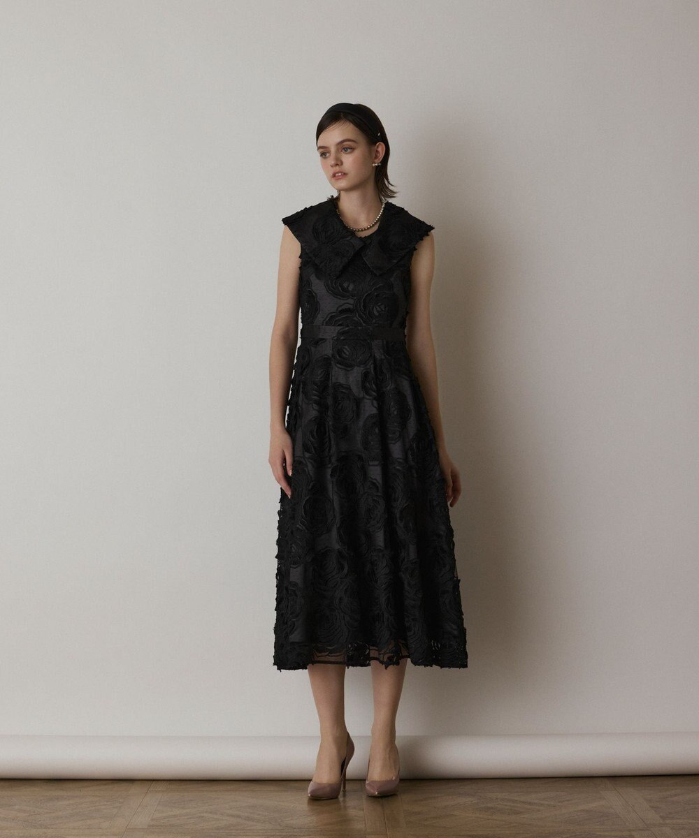 GRACE CONTINENTAL ローズ刺繍ワンピース 